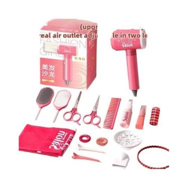 Imagem de Conjunto De Salão De Beleza Para Meninas, Brinquedo De Cabeleireiro Co