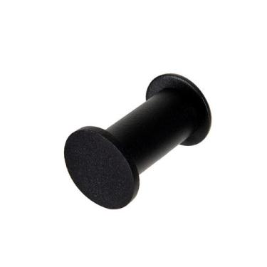 Imagem de Cabide de Parede Banheiro 4,5cm em Aço Inox Black Matte Linha Tessália