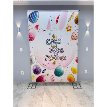 Imagem de Painel Festa Retangular Para Casado 1,5x2,2m Pascoa 1 - Fantasia Bras