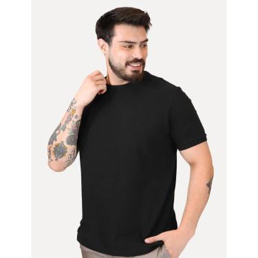 Imagem de Camiseta Aramis Masculina Piquet Gola Retilinea Textura Preto-Masculino