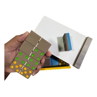 Imagem de Dominó Profissional 28 Pçs, Em Pvc, Com Pino! Não Quebra!!!! - DAG