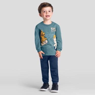 Imagem de Conjunto infantil menino em moletom de animais Brandili