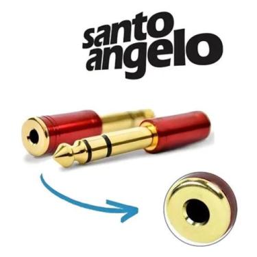 Imagem de Adaptador SANTO ANGELO P2 F / P10 M Estéreo OURO VERMELHO