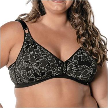 Imagem de Sutiã Olimpo Anizete Sustentação Sem Aro Feminino Demillus, Preto, 54