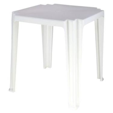 Imagem de Mesa Tramontina Tambau Em Polipropileno Branco