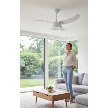 Imagem de Ventilador Teto 3 Pás LED Branco 110V Silencioso - Congratulations Sto