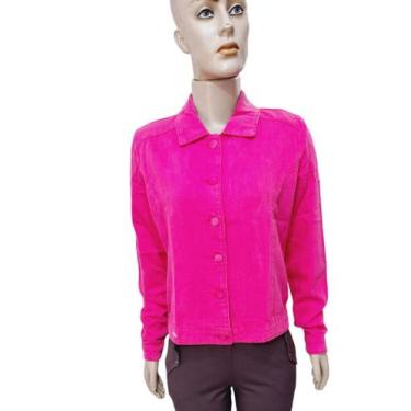Imagem de Jaqueta Feminina Brim Muito Mais Jeans, Rosa chiclete, M
