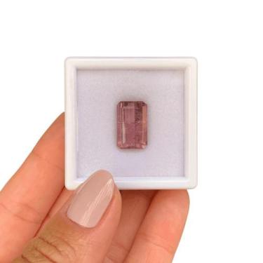 Imagem de Turmalina Roxa Roseada Baguete 10,27ct - SP GEMAS