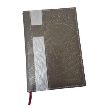 Imagem de Agenda Diária Com Suporte Para Caneta ANO 2026 - oem, BRONZE