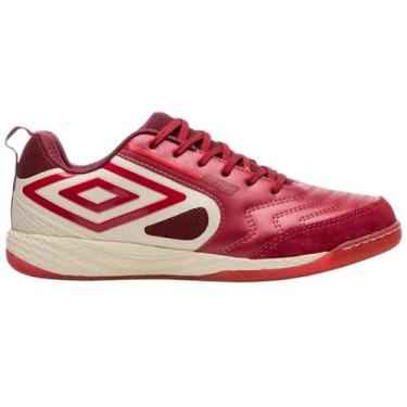 Imagem de Tênis Umbro Futsal Pro 5 Bump Masculino, Vinho, Bege, 42