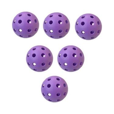 Imagem de Bolas De Pickleball Coloridas E Duráveis De 72mm Para Uso Interno, Pac