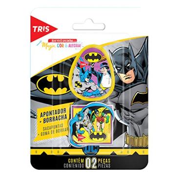 Imagem de Apontador + Borracha Batman 2 Peças - Tris