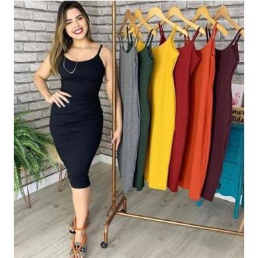 Imagem de Vestido Canelado  /Regata/Veste Até 42/Único - Nanda Fashion Boutique