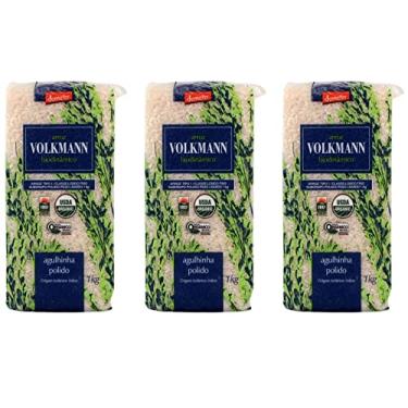 Imagem de KIT 3 ARROZ BRANCO AGULHINHA (LONGO FINO) ORGÂNICO BIODINÂMICO À VÁCUO VOLKMANN 1 KG