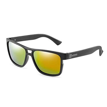 Imagem de Óculos de Sol Polarizados Movimento Masculino Designer Condução Óculos de Sol Feminino Vintage Anti-UV Driver Óculos Preto Óculos Óculos Gafas de sol,Preto Laranja