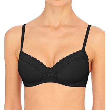 Imagem de Natori Discreto feminino: espaçador conversível Uw, Preto, 32DDD