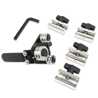 Imagem de TGR Dobrador de tubos de linha de freio 3/16, 6 mm com 4 braçadeiras de tubo duplicadas