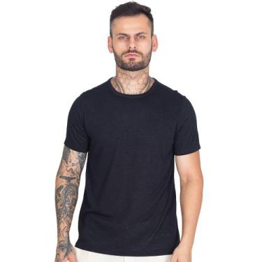 Imagem de Camiseta Masculina Básica Malha Flamê Premium Ultra Leve - Kohmar