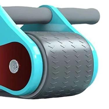 Imagem de Roda de Exercício Abdominal, Equipamento de Treino Roda Dupla Roda Abdominal Segura para Academia (Azul)