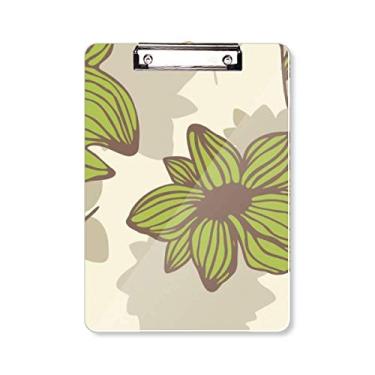 Imagem de Placa de suporte para prancheta de tinta de planta verde marrom A4