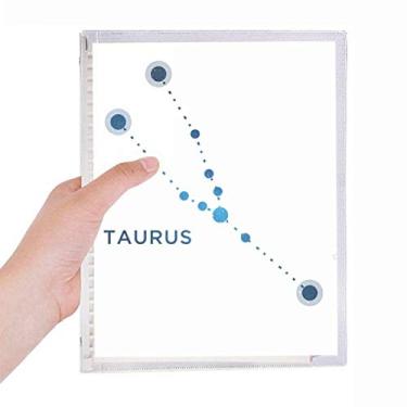 Imagem de Caderno Touro Constelação Signo do Zodíaco Folhas Soltas Diário Recarregável Papelaria