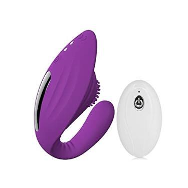 Imagem de Vibradores 10 Velocidade Sem Fio para Clitóris À Prova D'água Clitóris Estimulador Erótico Brinquedo Adulto Zatla Shop (Roxo)