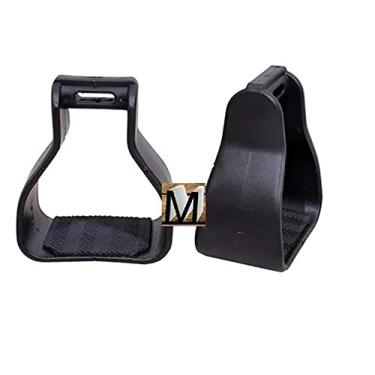 Imagem de Estribo Pvc Antiderrapante P/Sela E Arreio Preço Imbatível (Preta)