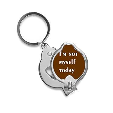 Imagem de Not Myself Bad Mood Art Deco, presente moderno cortador de unhas de dedo tesoura de aço inoxidável