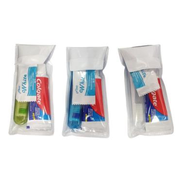 Imagem de Kit C/70 Colgate - Escova, Creme Dental Mini E Fio 40 Cm Kit Viagem Colgate