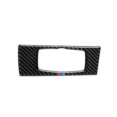 Imagem de UTOYA 1 pcs carro fibra de carbono interior farol interruptor adesivo quadro decorativo, apto para bmw x5 e70 2008-2013 x6 e71   2009-2014