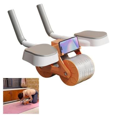 Imagem de Rolo Abdominal Exercicio Musculaçao Academia Prancha Lombar Costas Ombro Braço Perna