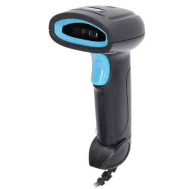 Imagem de Leitor de código de barras 1D de alta precisão CCD USB luz vermelha sem fio leitor de código de barras de digitalização portátil para supermercado entrega expressa loja armazém