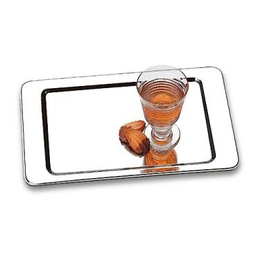 Imagem de Bandeja Atina, Brinox, Aço Inox, 37 x 23 cm