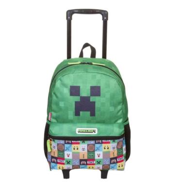 Imagem de Mochila Escolar com Rodinhas Minecraft Grande Sestini