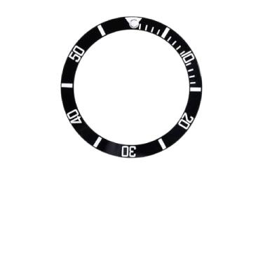 Imagem de Relógio de Pulso de 4 Cores, Parte da Moldura do Relógio, Anel de Moldura de Plástico, Material de Plástico, Peça de Substituição do Anel de Inserção (Preto)