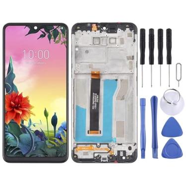 Imagem de YUNCHAO Acessórios telefônicos Tela TFT LCD para LG K50S LMX450HM LM-X540 LM-X540 LMX540 Digitalizador completo com quadro com quadro Substituição do telefone celular