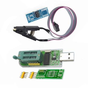 Imagem de Adaptador de programador CH341A + clipe SOP8 com cabo CH341A EEPROM adaptador de programador USB para programador EEPROM 93CXX/25CXX 25CXX EEPROM