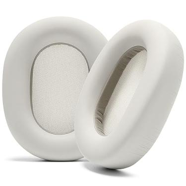 Imagem de WC Wicked Cushions Earpads Earsos Extra para Sony XM5 - Almofadas de couro PU macio, ruído luxuoso isolando espuma de memória, espessura adicional | Prata