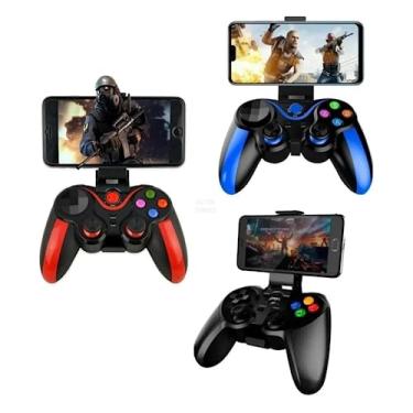Imagem de Controle Para Jogar No Celular Joystick Gamer Bluetooth Android IOS Pc PS4 PS3