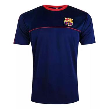 Imagem de Camiseta Barcelona I Masculino - Marinho e Vermelho