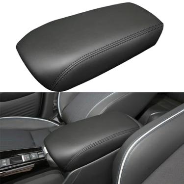 Imagem de LOCOY Capa de apoio de braço para console central para acessórios Honda HRV 2023 2024, para caixa de descanso de braço HR-V, revestimento de console médio, interior de couro do assento do braço