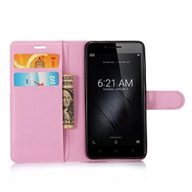 Imagem de Capa carteira Lenovo K10E70, capa carteira flip de couro PU premium com compartimento para cartão, suporte e fecho magnético [capa interior à prova de choque de TPU] Compatível com Lenovo K10E70