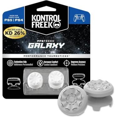 Imagem de KontrolFreek Galaxy White para Playstation 4 e Playstation 5 | Performance Thumbsticks | 1 High-Rise, 1 Mid-Rise | Branco