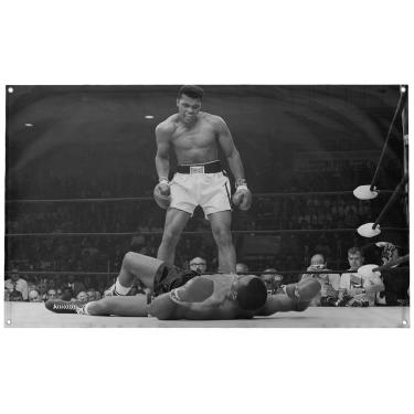 Imagem de Banger - Muhammad Ali Knock Out Punch 3 x 5 pés Bandeira para dormitório de faculdade ou caverna masculina