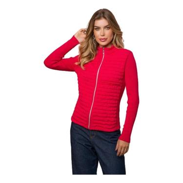 Imagem de Jaqueta Feminina Inverno Tricot Premium Quentinha Grossa Lã-Feminino
