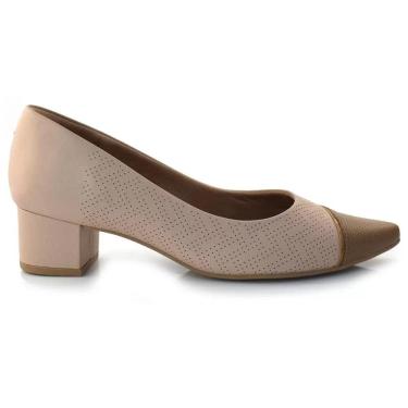 Imagem de Sapato Scarpin Salto Bloco Usaflex Em Couro MM0501007