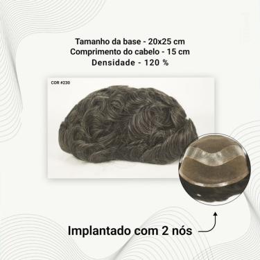 Imagem de Protese Capilar Hibrida Masculina Hollywood (20X25)