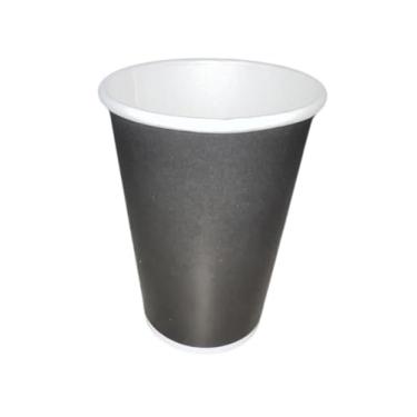 Imagem de Copo de papel 180 ml biodegradavel Cores variadas descartável 50 unidades (Preto)