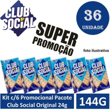 Imagem de Kit c/6 Promocional Pacote Club Social Original 24g