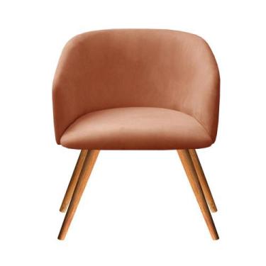 Imagem de Poltrona Atenas Cadeira Pé Palito Madeira Decoração Recepção, Sala, Me